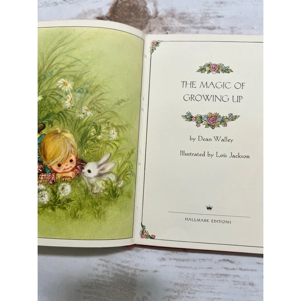 Hallmark Book The Magic of Growing Up Orange Vintage Hardcover Small 6x4in